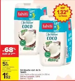 Carrefour Market Tahiti - gel douche lot de 3 offre
