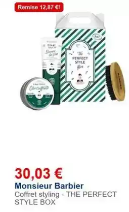 Nocibé Barbie - monsieur the perfect style box offre