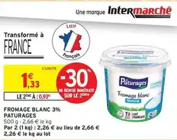 Intermarché Express Paturages - fromage blanc 3% offre