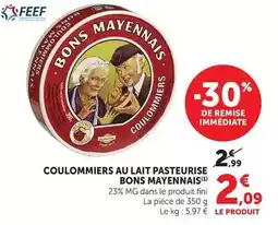 Intermarché Express Raclette aux baies roses la pointe percée offre