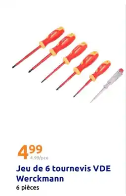 Action WERCKMANN Jeu de 6 tournevis VDE offre
