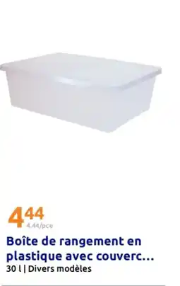 Action Boîte de rangement en plastique avec couverc offre