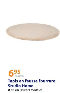 Action Tapis en fausse fourrure Studio Home offre