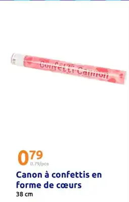 Action Canon à confettis en forme de cœurs offre
