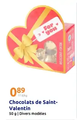 Action Chocolats de Saint- Valentin offre