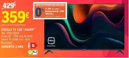 E.Leclerc Espace Culturel SHARP Google tv led offre