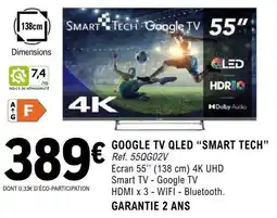 E.Leclerc Espace Culturel SMART TECH Google tv qled offre