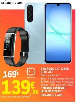 E.Leclerc Espace Culturel SAMSUNG A17 128gb blue afs offre