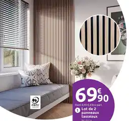 Mr Bricolage Lot de 2 panneaux tasseaux offre