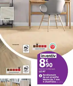 Mr Bricolage Inventiv revêtement de sol stratifié mezzo ép. 7 mm 4 chanfreins offre