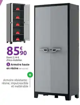 Mr Bricolage Armoire haute en résine offre