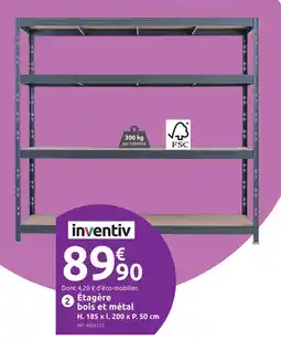 Mr Bricolage Inventiv étagère charges lourdes bois et métal époxy offre