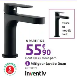 Mr Bricolage Inventiv mitigeur lavabo dozo offre