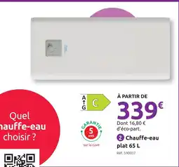 Mr Bricolage Olympic chauffe-eau plat offre