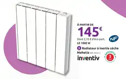 Mr Bricolage Inventiv radiateur à inertie sèche mehetia offre