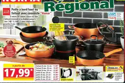 Norma Casa royale poêle à bord haut ou faitout avec couvercle ”hamar” offre