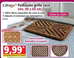 Norma Liftex paillasson grille coco offre