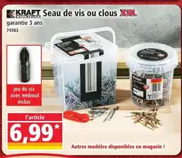 Norma Kraft werkzeuge seau de vis ou clous xxl offre
