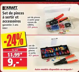 Norma Kraft werkzeuge kraft werkzwuge set de pinces à sertir et accessoires offre