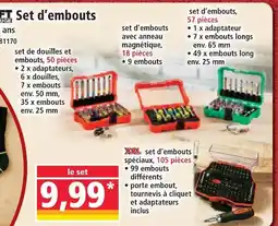 Norma Kraft set de douilles et embouts 50 pièces offre