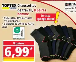 Norma Toptex pro chaussettes de travail homme offre