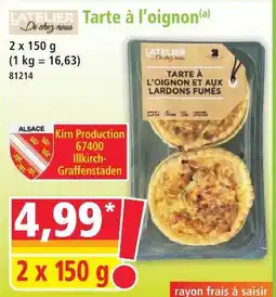 Norma L'atelier de chez nous tarte à l'oignon offre