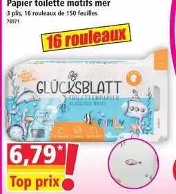 Norma Glücksblatt papier toilette motifs mer offre