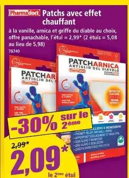 Norma Patchs avec effet chauffant offre