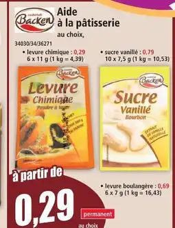 Norma Backen levure chimique offre