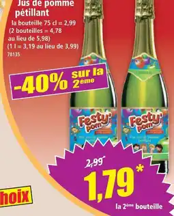 Norma Festy pom jus de pomme pétillant offre