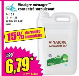 Norma Eco libre vinaigre ménager*** concentré surpuissant offre