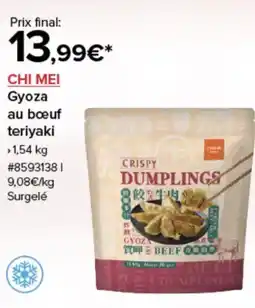 Costco Chi mei gyoza au bœuf teriyaki offre
