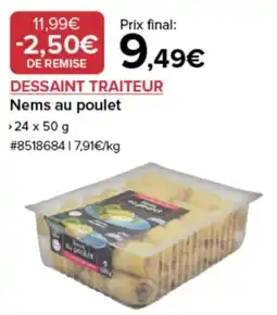 Costco Dessaint traiteur nems au poulet offre