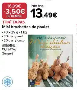 Costco That tapas mini brochettes de poulet offre