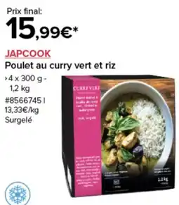 Costco Japcook poulet au curry vert et riz offre
