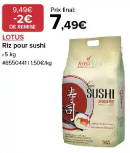 Costco Riz pour sushi offre