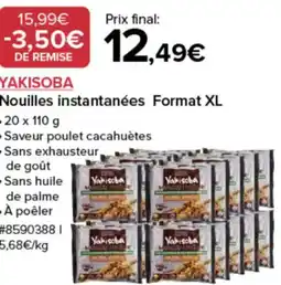 Costco Yakisoba nouilles instantanées format xl offre