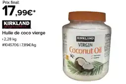 Costco Kirkland huile de coco vierge offre