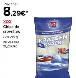 Costco Xox chips de crevettes offre