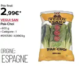 Costco Vegui san pak-choi offre
