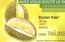 Costco Durian frais offre