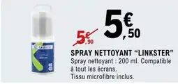 E.Leclerc Espace Culturel LINKSTER Spray nettoyant offre