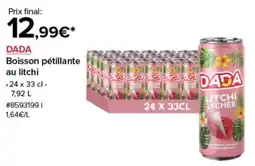 Costco Dada boisson pétillante au litchi offre