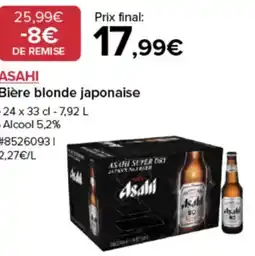Costco Asahi bière blonde japonaise offre