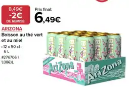 Costco Arizona boisson au thé vert et au miel offre