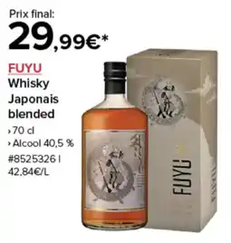 Costco Fuyu whisky japonais blended offre