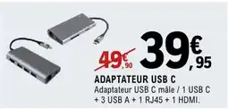 E.Leclerc Espace Culturel Adaptateur usb c offre