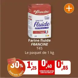 Coccinelle Supermarché Farine fluide francine offre