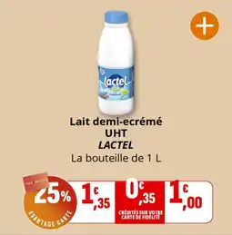 Coccinelle Supermarché Lait demi-ecrémé uht lactel offre