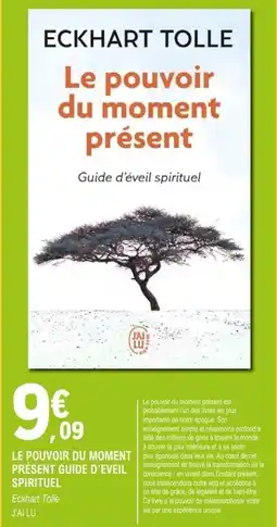 E.Leclerc Espace Culturel Le pouvoir du moment présent guide d'eveil spirituel offre